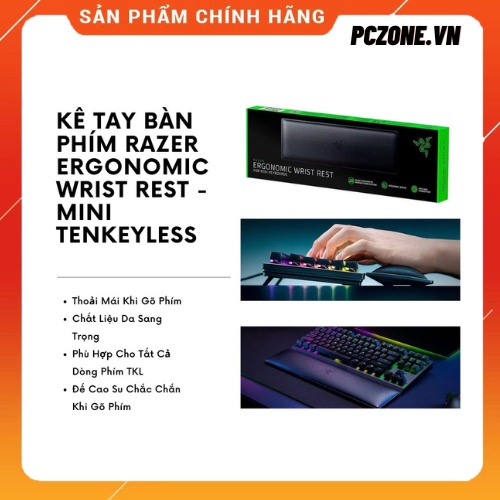 Kê tay bàn phím  Razer Ergonomic Wrist Rest - Mini Tenkeyless Chính hãng mới 100%