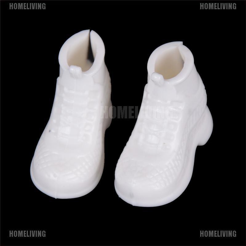 [Homeliving] Set 10 Đôi Giày Thể Thao Trắng Cho Búp Bê