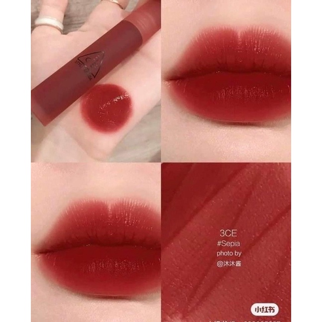 Son kem 3CE BLUR WATER TINT màu SEPIA - Lamii beauty