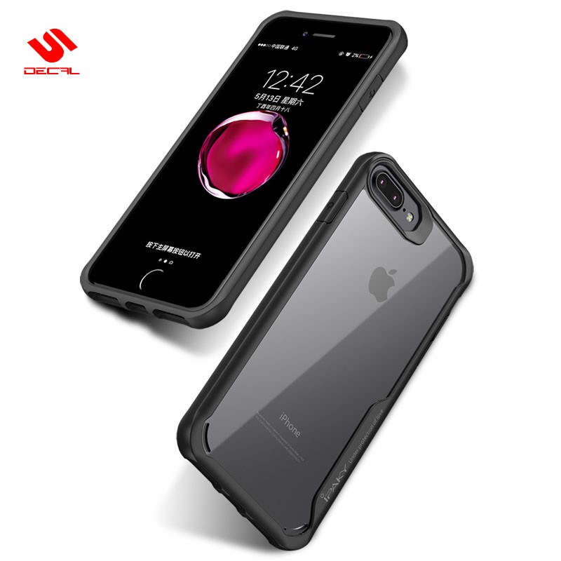 Ốp lưng IPAKY iPhone 7/8 / 7p/8p / SE 2020, Mặt lưng trong, Viền TPU, Chống sốc ( Survial Series )