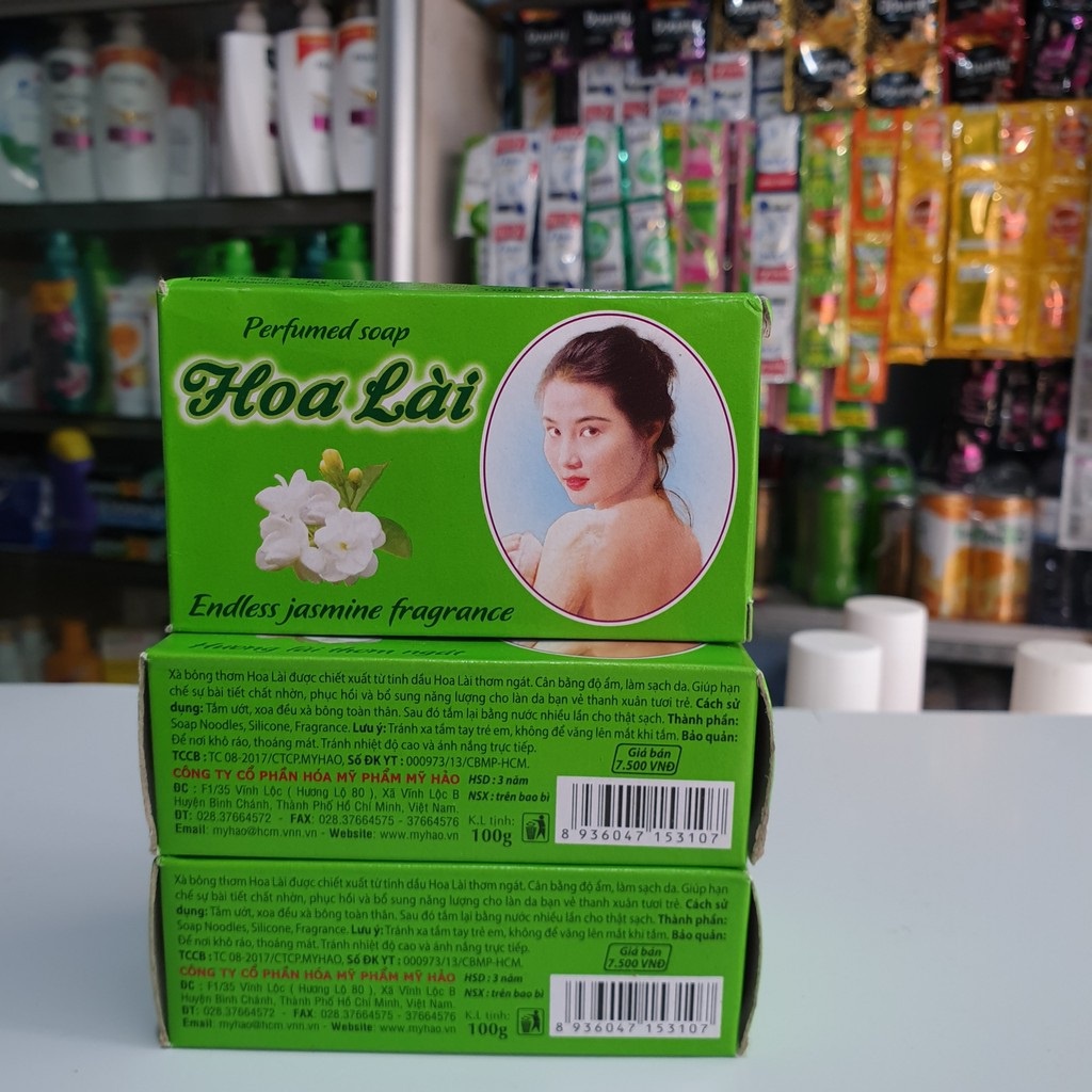 Bánh Xà bông tắm hoa lài 100g hương thơm ngát