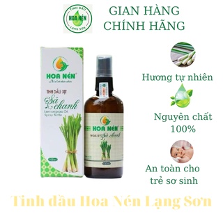 Tinh dầu xịt sả chanh Hoa Nén 100ml - đuổi muỗi an toàn cho bé