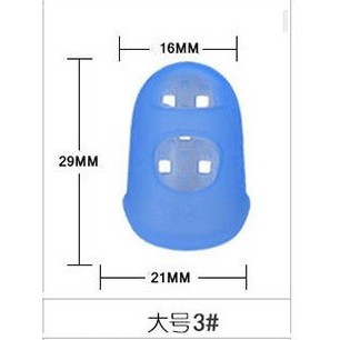 1pc Đầu bọc ngón tay bên trái chất liệu silicon cho người mới chơi đàn ghita