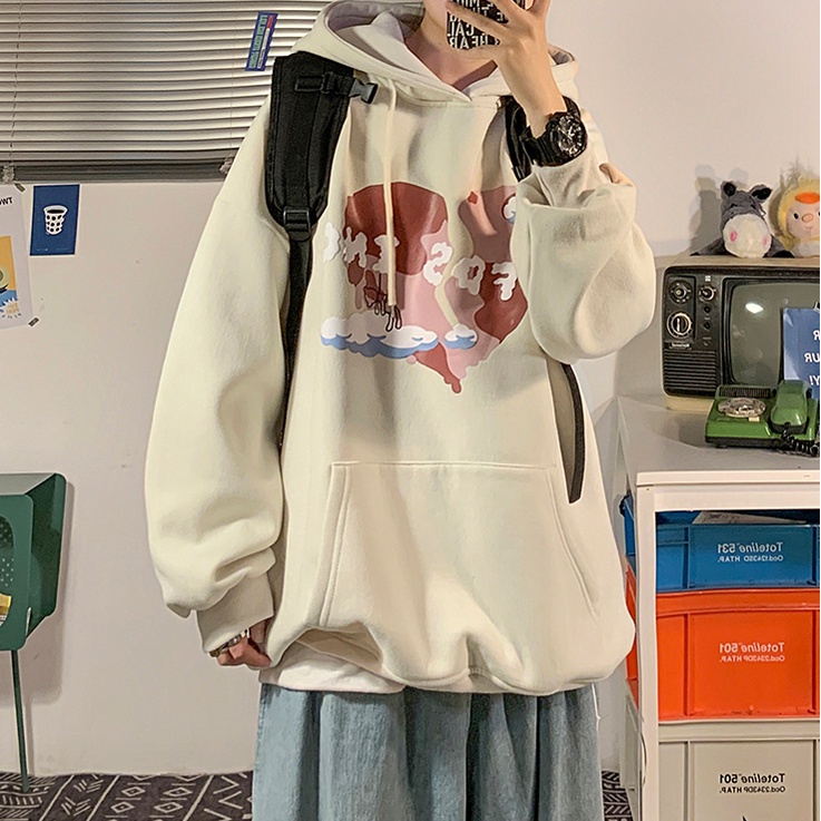 Áo khoác nỉ trơn có mũ dành cho cả nam và nữ