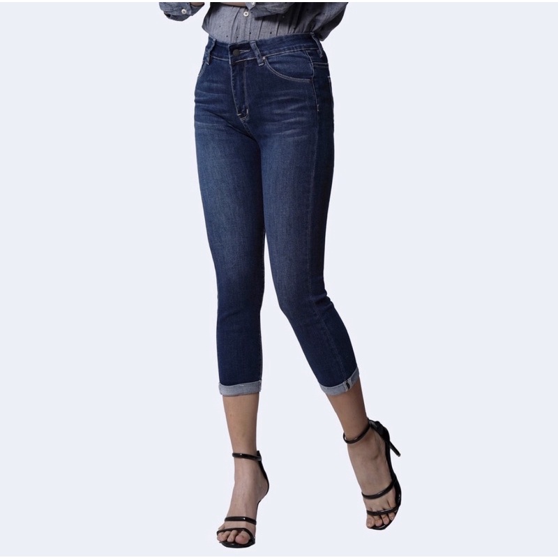 Quần jean nữ dáng lửng, ôm chân, thời trang cá tính, bò mềm co dãn tốt | BigBuy360 - bigbuy360.vn