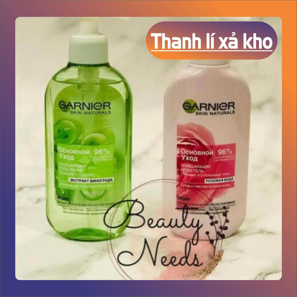 ( HÀNG NGA) GEL RỬA MẶT GARNIER SKIN NATURALS