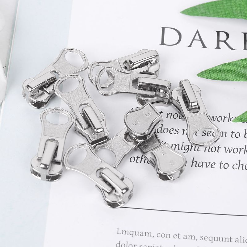 Set 10 Dây Kéo Kim Loại 11mm Nhiều Màu Sắc Dùng Để Sửa Chữa Khóa Kéo Tiện Dụng