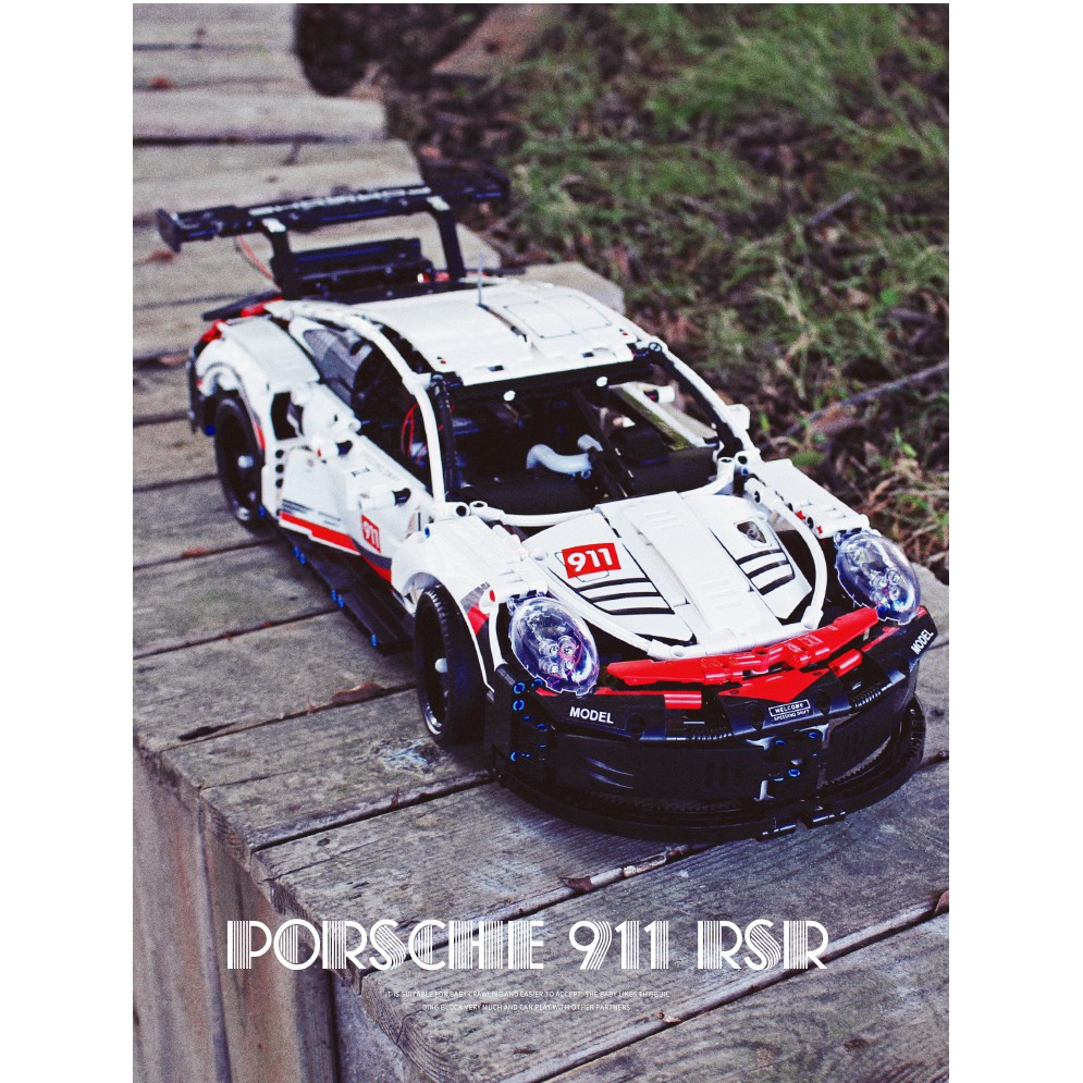 BỘ Lắp ghép Mô hình TECHNIC  City Speed Sets 911 Rsr Sportcar Formula Building Blocks  Lắp Ráp SIÊU XE