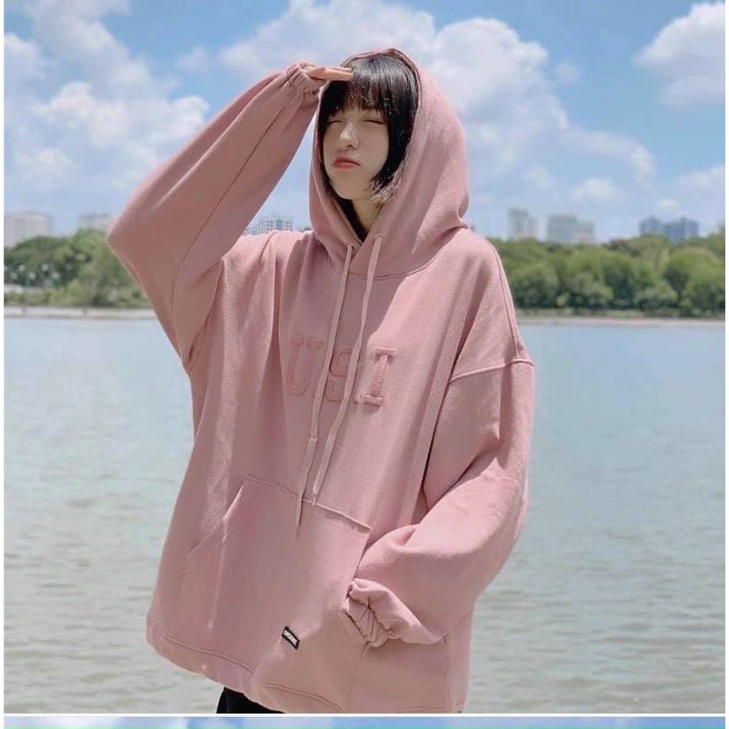 Áo hoodi thêu chữ USI