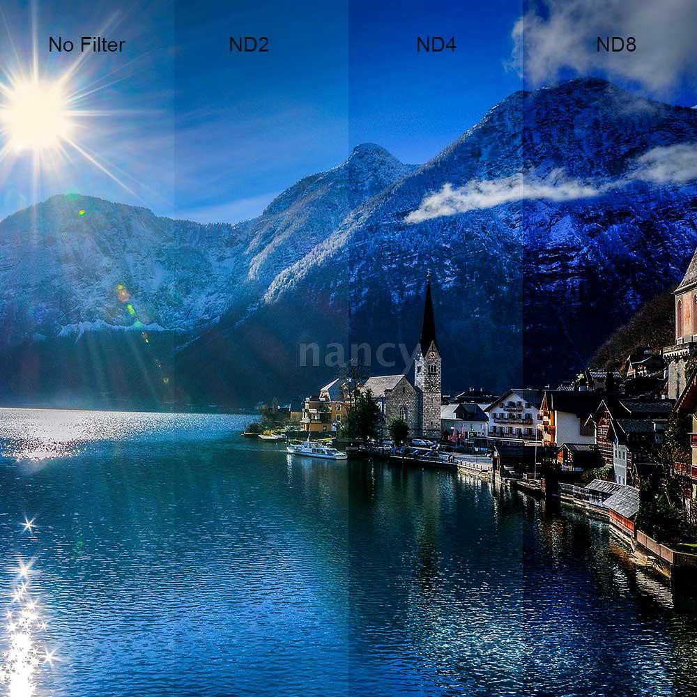 Bộ lọc Andoer 49mm UV+CPL+FLD+ND(ND2 ND4 ND8) kèm phụ kiện cao cấp