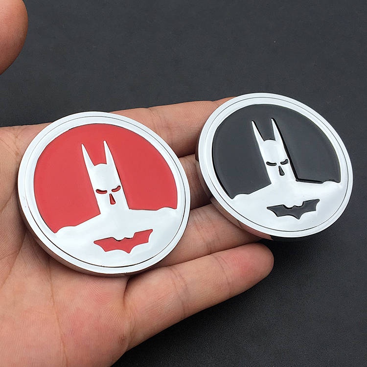 Miếng Dán Kim Loại Hình Logo Batman Trang Trí Xe Hơi
