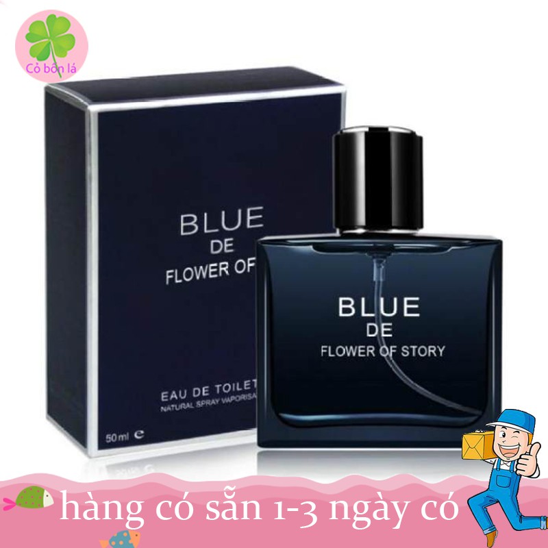 [Super Sale] Nước Hoa Nam Blue De Flower Of Story Đẳng Cấp Phái Mạnh - Hàng Nội Địa