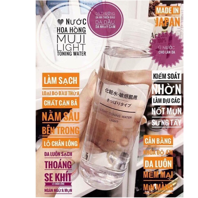 Nước hoa hồng Muji JP