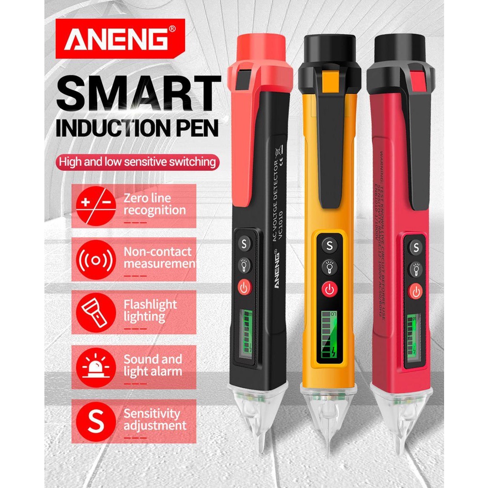 Bút Thử Điện Kỹ Thuật Số Cảm Biến Dòng Điện AC / DC ANENG VC1010