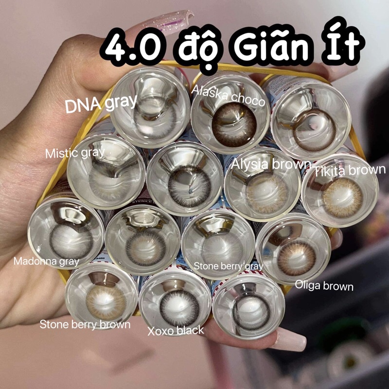 Lens Cận ( 4 Độ - Giãn ít ) Tặng khay gương dụng cụ