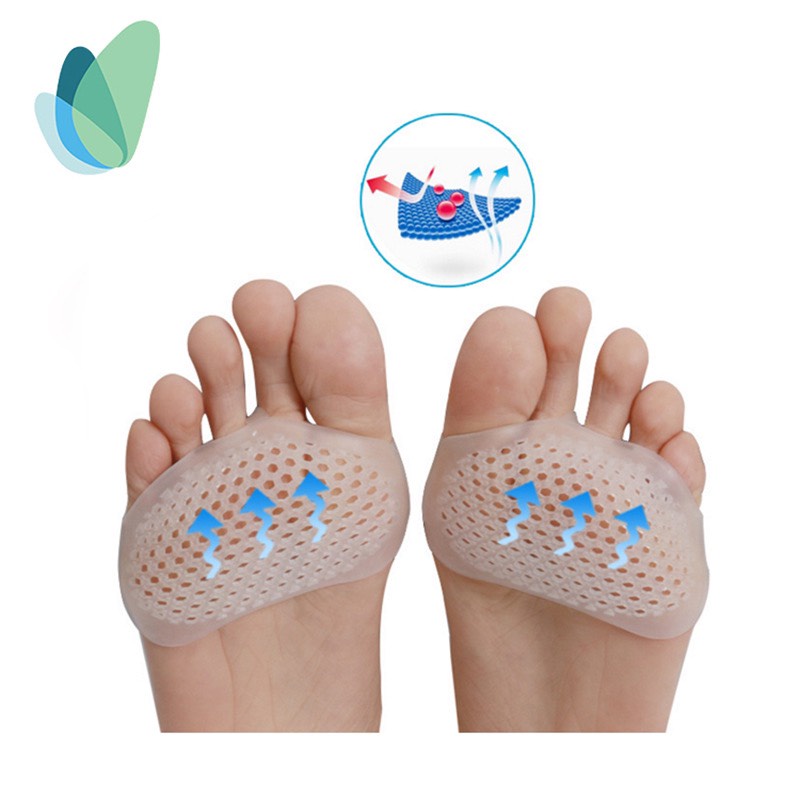 Set 2 miếng lót bảo vệ ngón chân cái silicon mềm êm chân dễ di chuyển