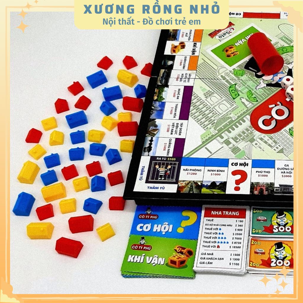 Đồ Chơi Board Game, Cờ Tỷ Phú Sato Dạy Con Làm Giàu, Phiên Bản Bàn 31x31 Cm Cho Bé