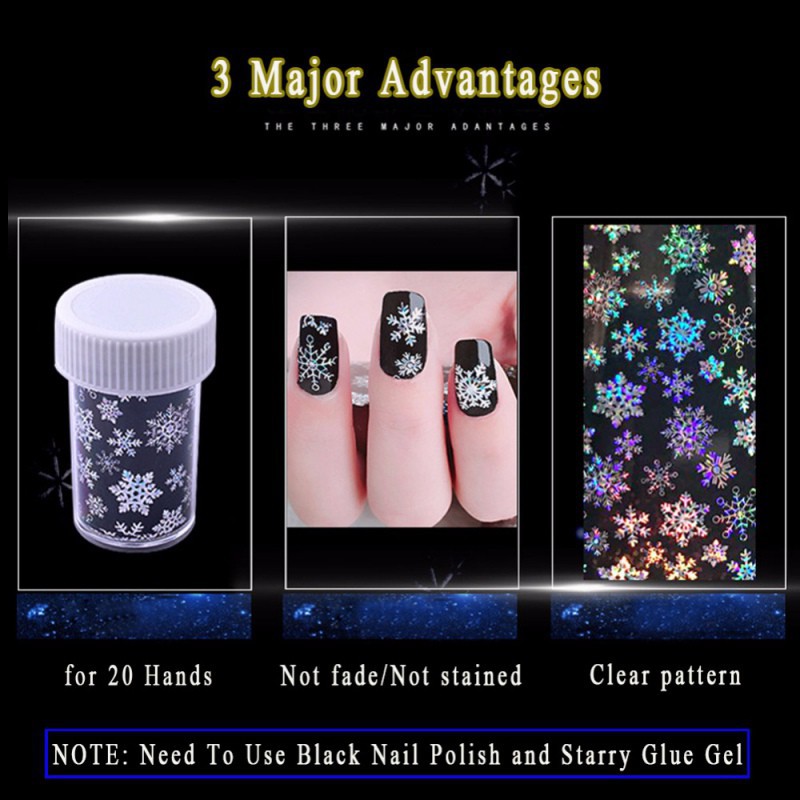 Giấy foil hologram dán móng nghệ thuật