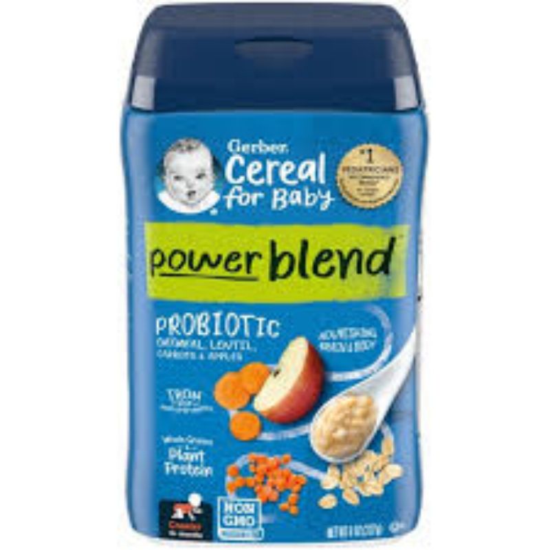 Bột ăn dặm rau củ trái cây Gerber Baby Cereal Probiotic