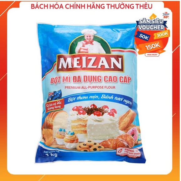 Bột mì gia dụng làm bánh Meizan/hoa ngọc lan/aseako gói 1kg