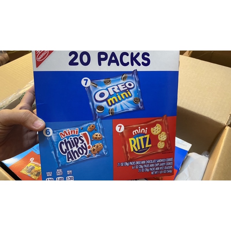 Bánh quy mini NABISCO hộp 20 packs nhập từ Mỹ