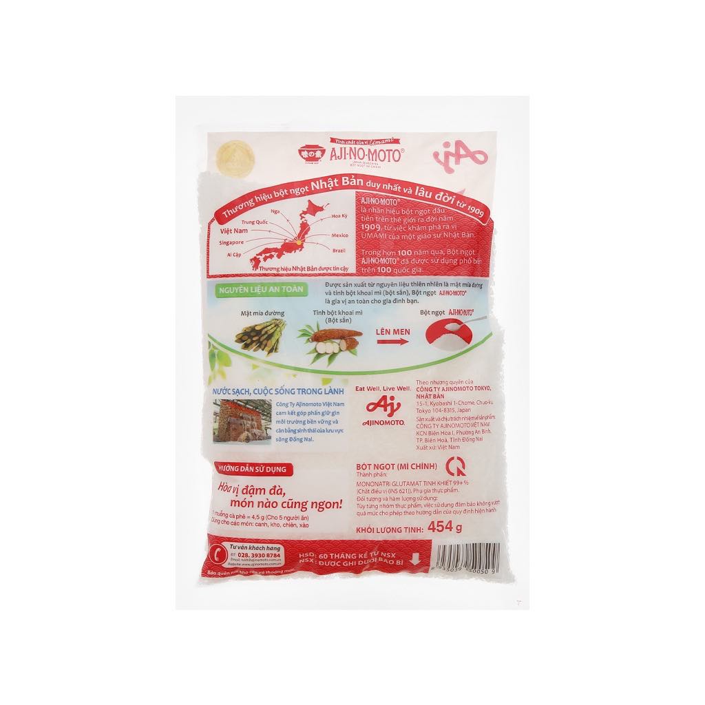 MÌ Chính - Bột Ngọt Ajinomoto Gói 454g/1kg Thương Hiệu Bột Ngọt Nhật Bản