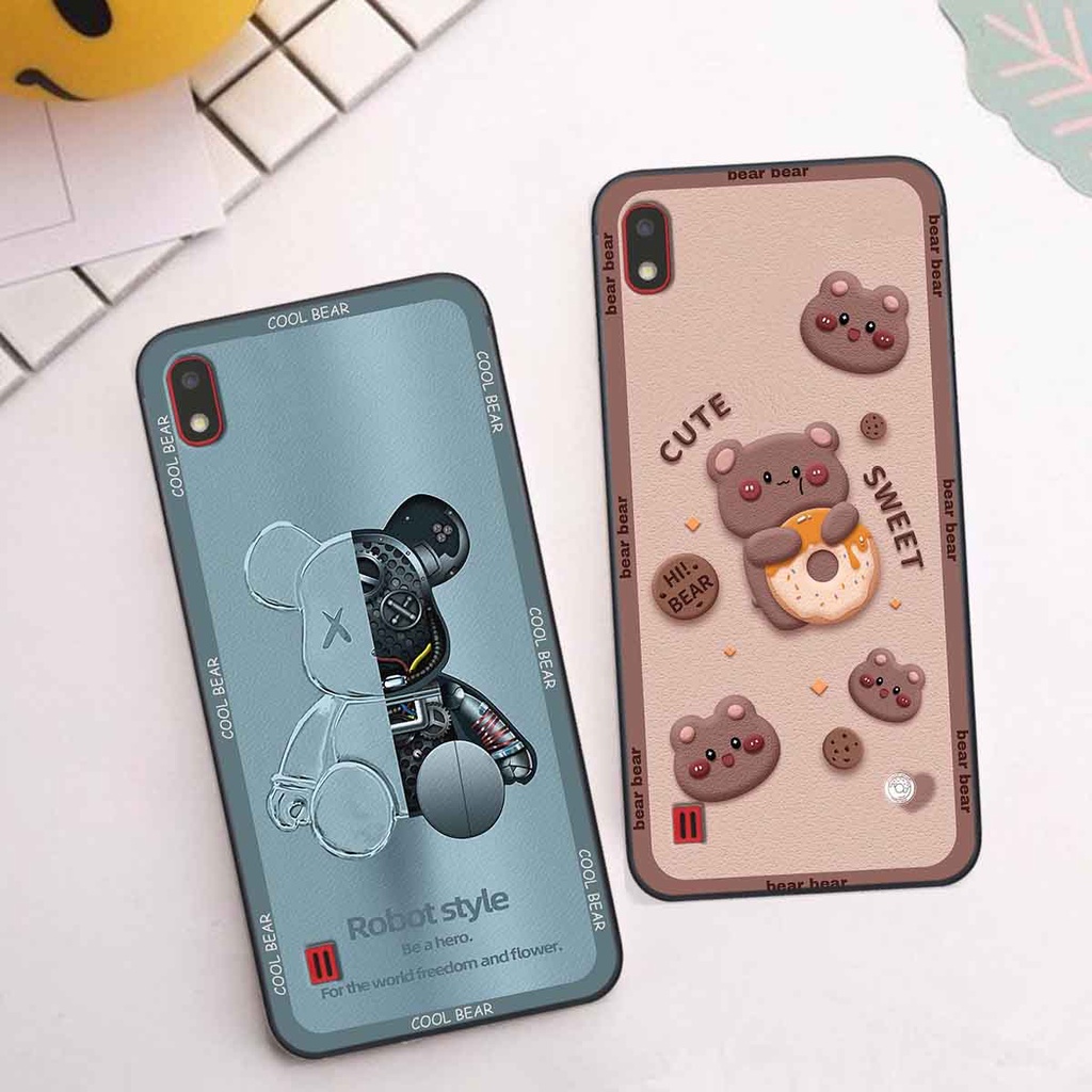 Ốp Samsung A10 / M10 bear brick, gấu đáng yêu, dễ thương
