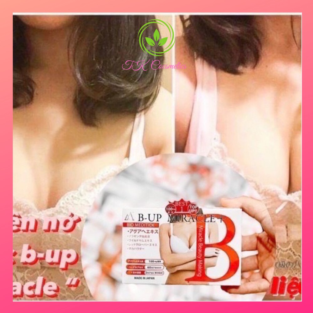 Viên uống nở ngực B Up Micracle - Viên Uống Nở Ngực và Mông [ Mua 1 tặng Voucher 20k, tặng 1 Mask Collagen 40k]