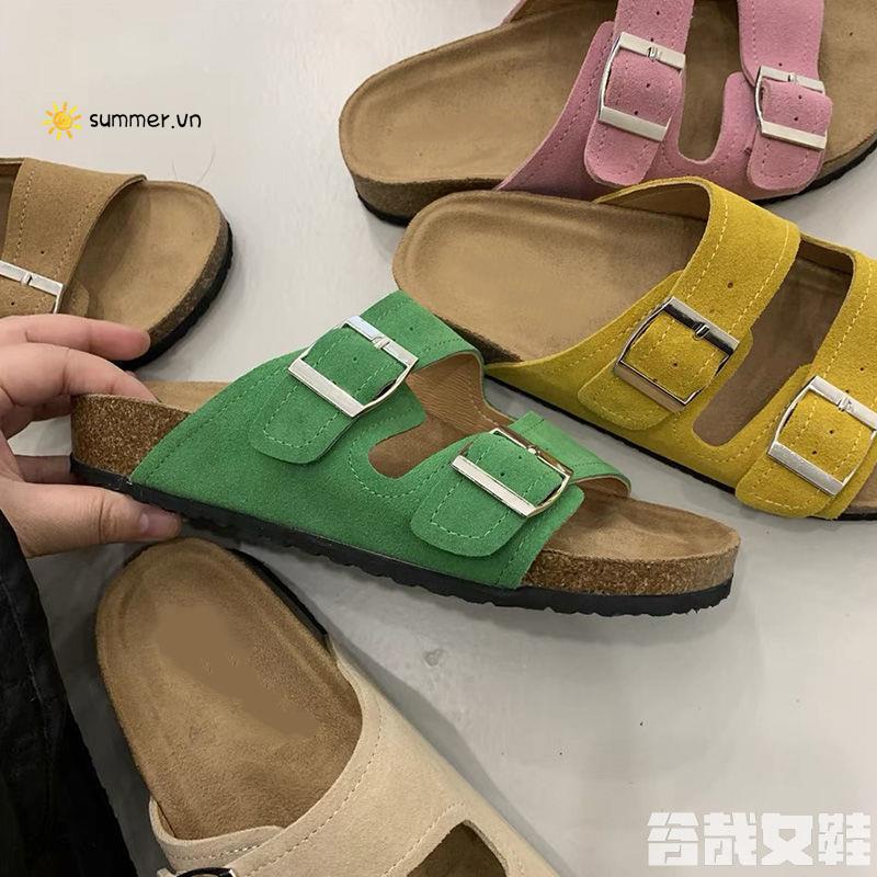 Dép Sandal Đế Dày Hở Ngón Thời Trang Mùa Hè Phong Cách Hàn Quốc Dành Cho Nữ