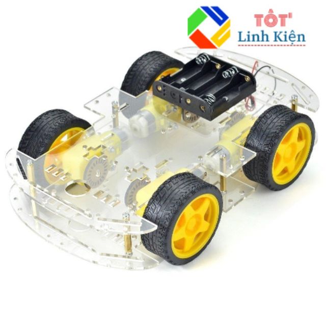 Bộ khung xe robot 4 bánh