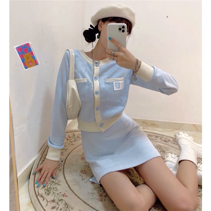 |PINEL SET| Set tiểu thư xanh dương banda TLÉA