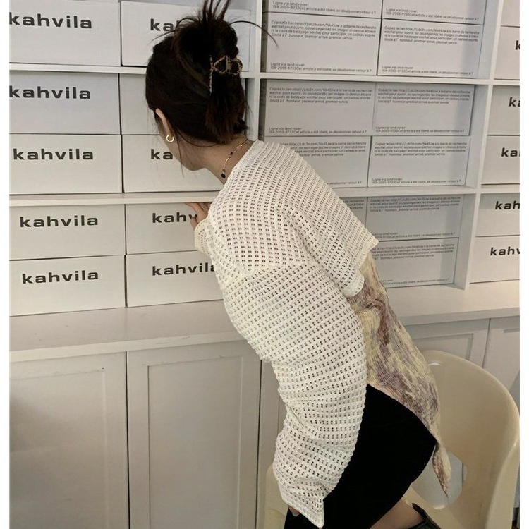 Áo Khoác Cardigan Chống Nắng Mỏng Dáng Ngắn Tay Dài Thời Trang Mùa Hè Cho Nữ