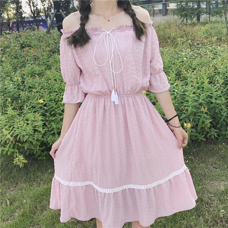 Váy Baby doll Trễ Vai