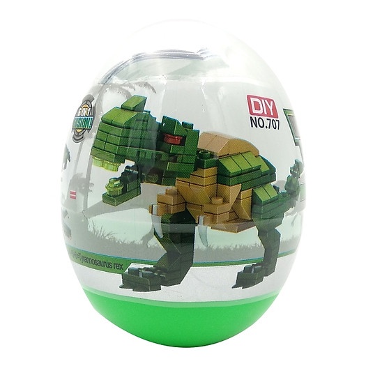 [Mã LIFETOYS1 giảm 30K đơn 99K] Bộ Sưu Tập 6 Trứng Khủng Long Mega Mini Block- Ghép Thành Khủng Long T-Rex Khổng Lồ