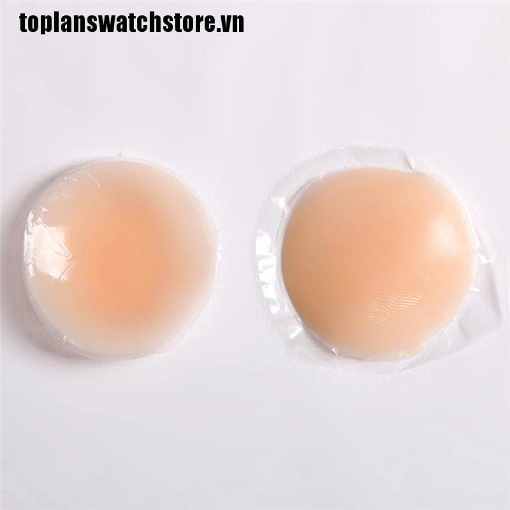 1 Cặp Miếng Dán Ngực Bằng Silicone Tự Dính Hình Trái Tim / Cánh Hoa