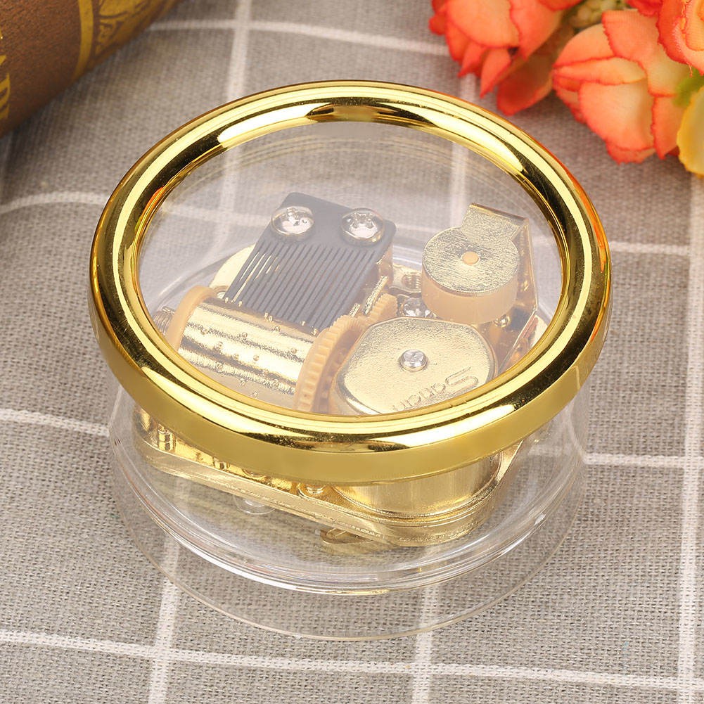 Hộp nhạc lên dây cót nhiều màu bắt mắt êm tai cho bé