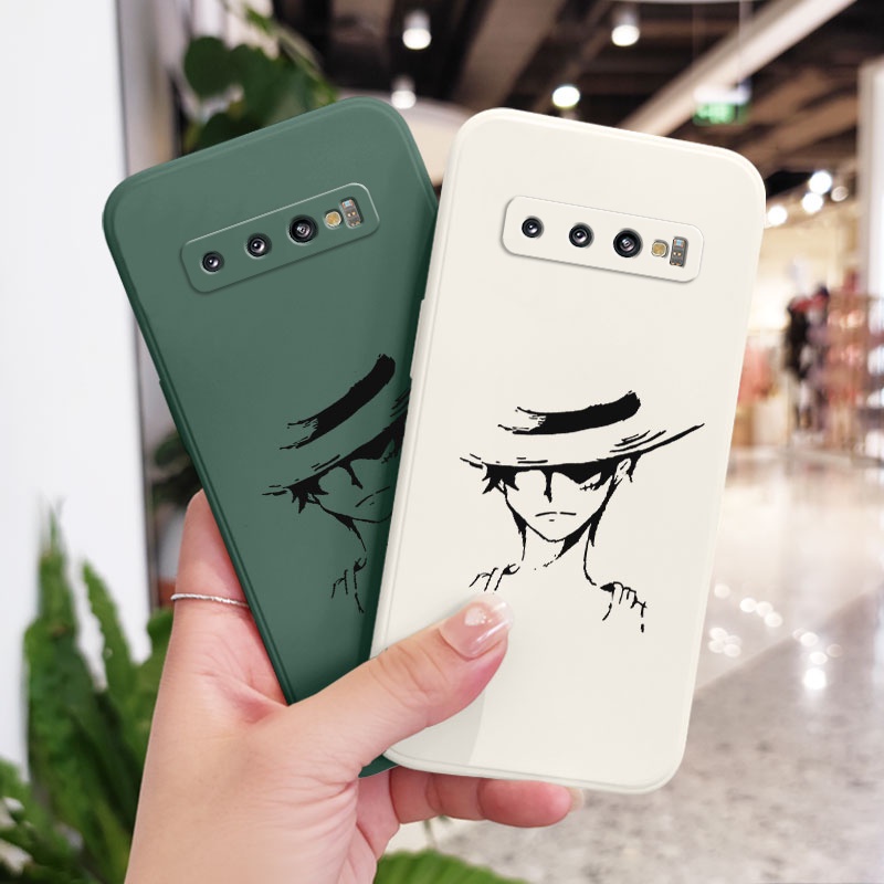 Ốp Điện Thoại Dẻo Họa Tiết Mũ Rơm Độc Đáo Thời Trang Cho Samsung Galaxy S10 S10E Plus S9 Plus