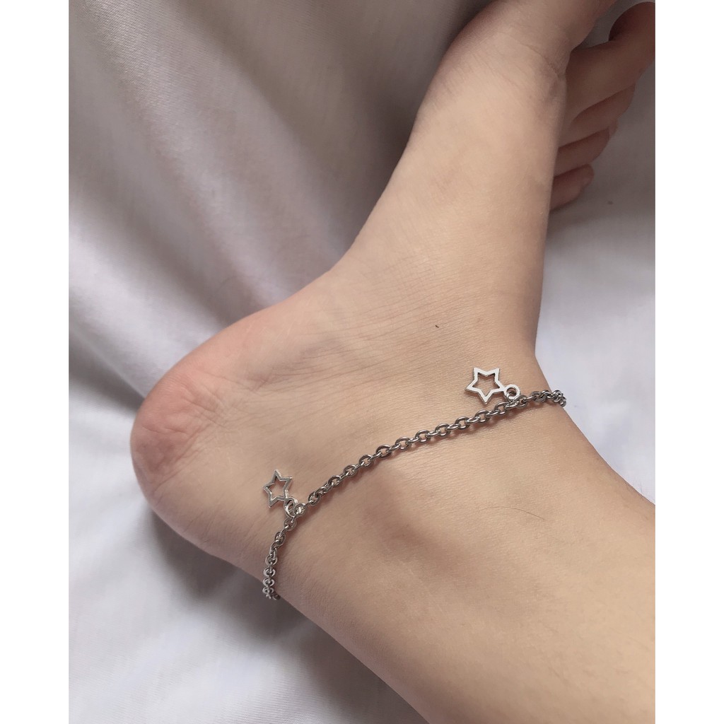(ẢNH THẬT) Lắc chân phối charm inox ko gỉ