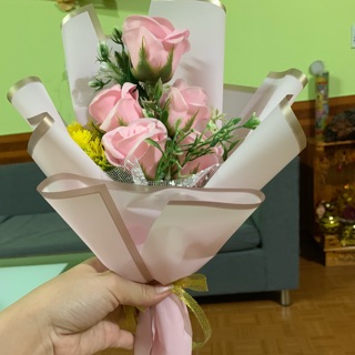 Bó hoa sáp 5 bông cao cấp