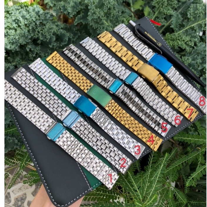Dây Đồng Hồ Thép Không Gỉ Đầu Bằng Tặng Kèm Đồ Thay Dây