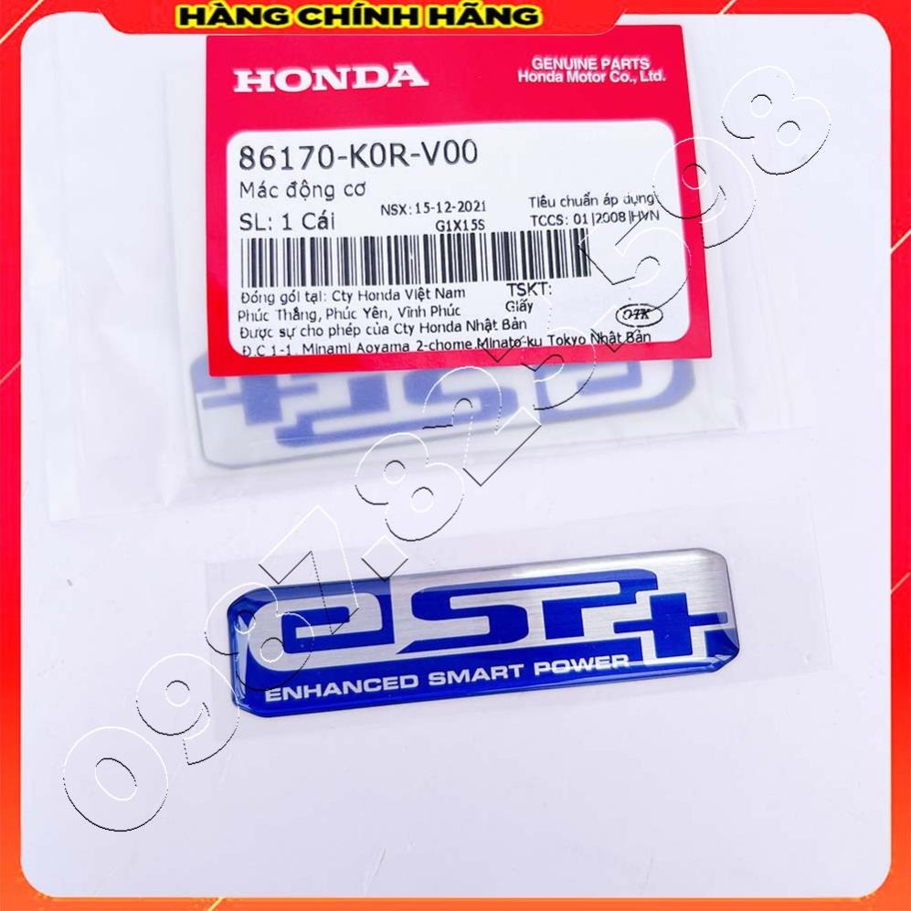 Tem Nổi ESP+, ESP Plus Chính Hãng Honda - Tem ESP Dán Pô E, Bầu Gió, Decal Chữ ESP+