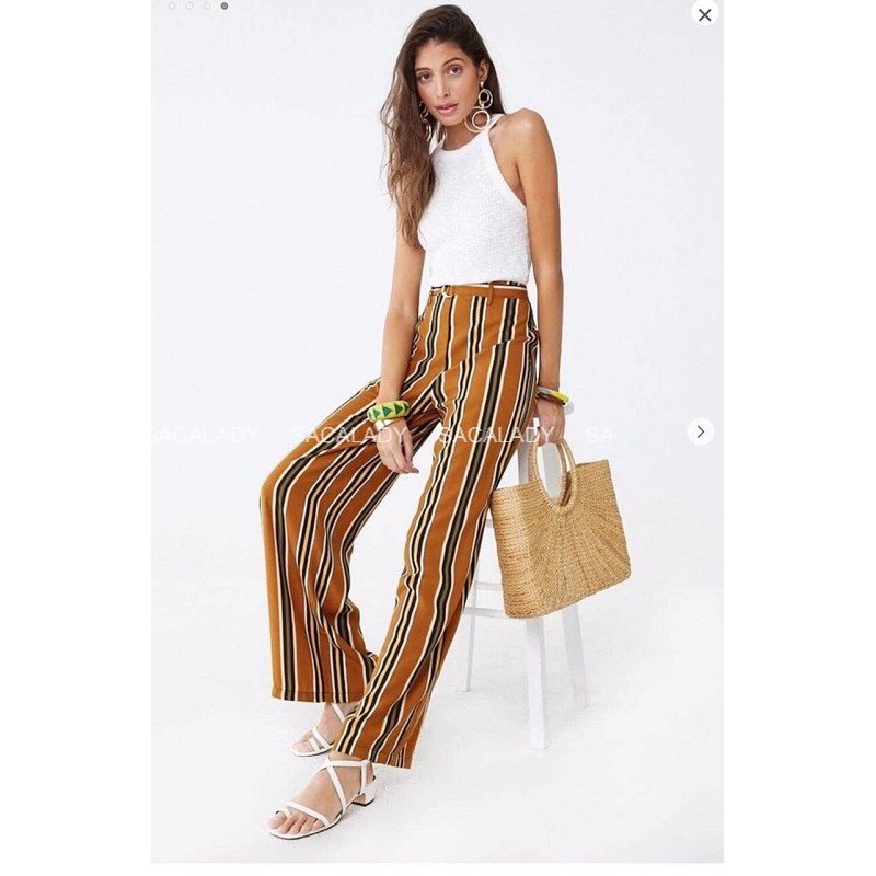 Áo Croptop Dây F21 Cotton Rip Sượt dưới 53kg - 2781