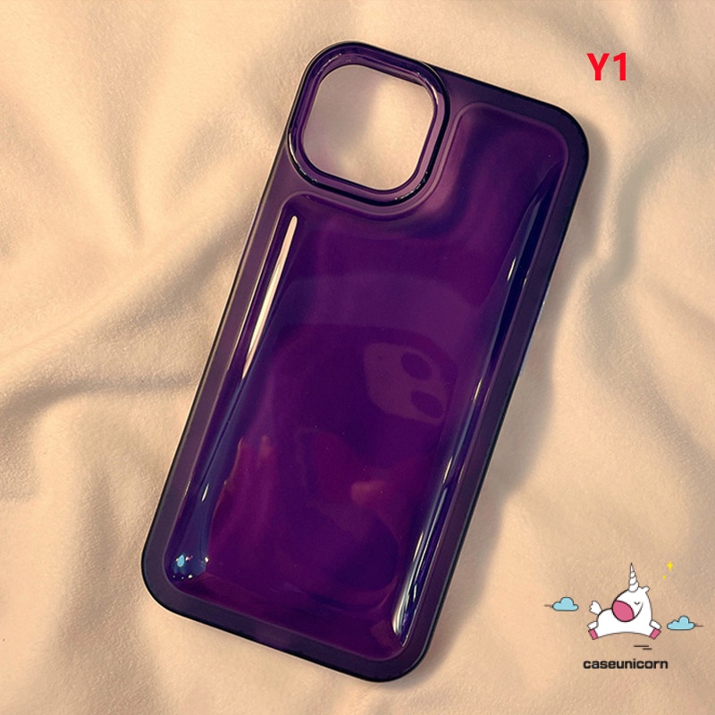 Ốp Điện Thoại TPU Mềm Trong Suốt Chống Sốc Nút Màu Sang Trọng Cho IPhone 14 13 12 11 Pro MAX X XR XS MAX 8 7 14 Plus