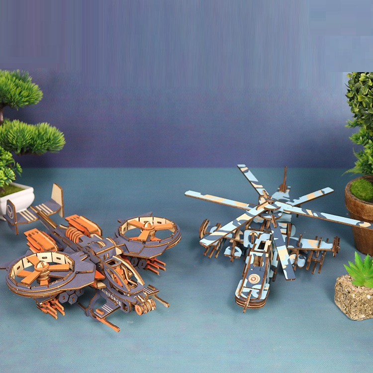 Đồ chơi lắp ráp gỗ 3D Mô hình Máy bay Bọ Cạp Scorpion Fighter