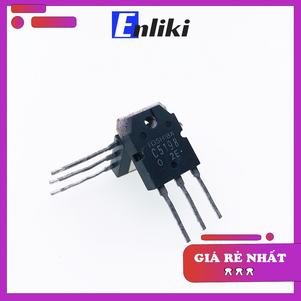 C5198 Transistor NPN 10A 140V TO-3P Linh kiện tháo máy