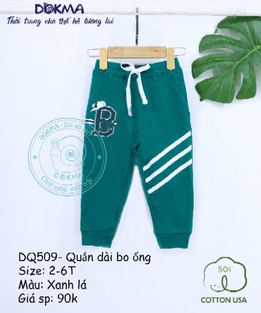 [Dokma] Quần dài bo ống siêu đẹp- ấm mà không bí (2-6Y)