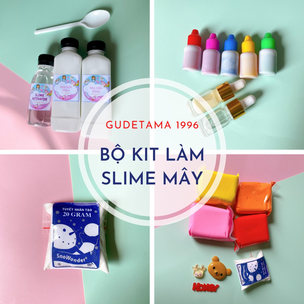 Bộ kit làm slime mây đầy đủ - Bộ kit BK2