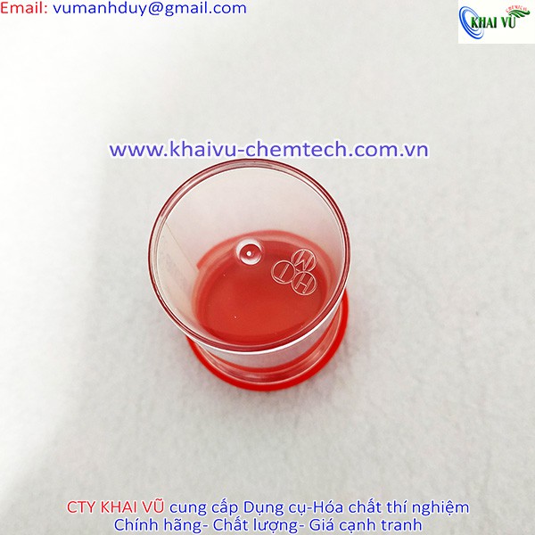 Combo 20 Lọ nhựa PS (trắng trong, tinh khiết) đựng mẫu thí nghiệm, sinh phẩm 55ml nắp đỏ