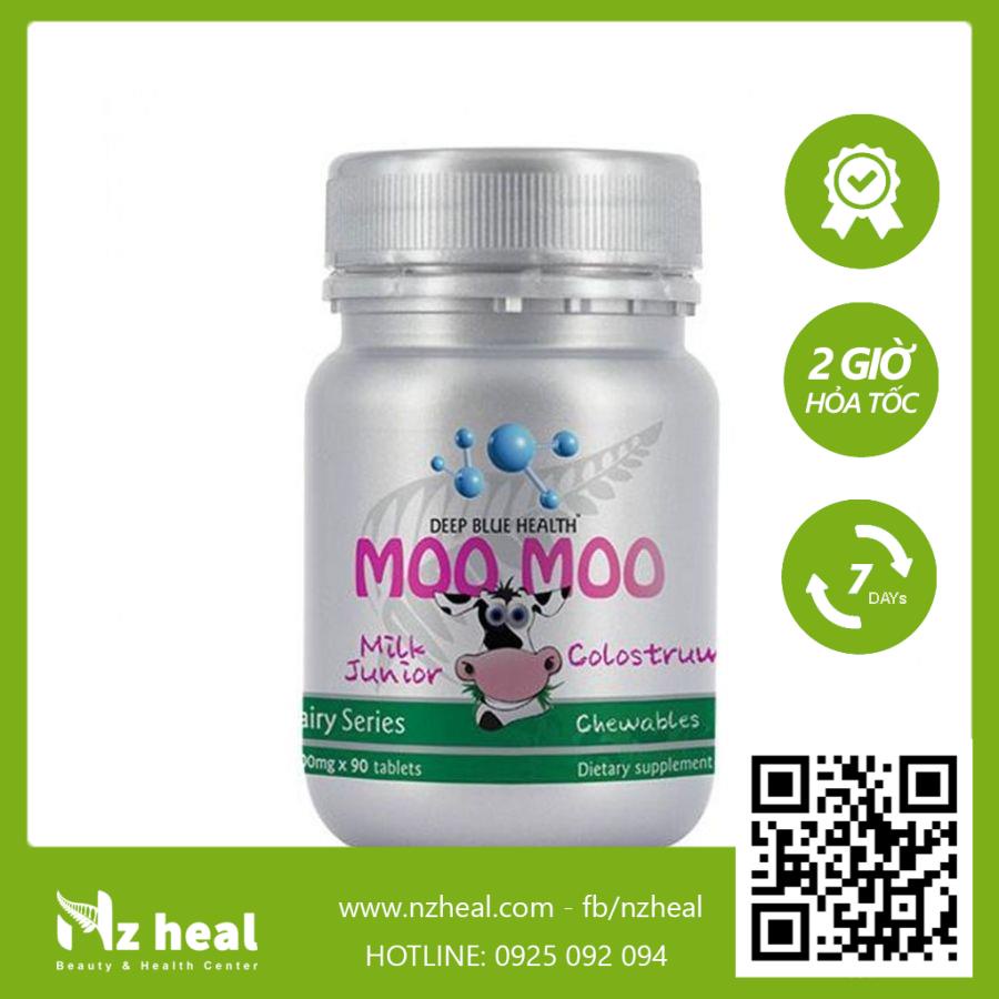 [Hỏa tốc] Kẹo Sữa Non Deep Blue Health Moo Moo (90 viên)