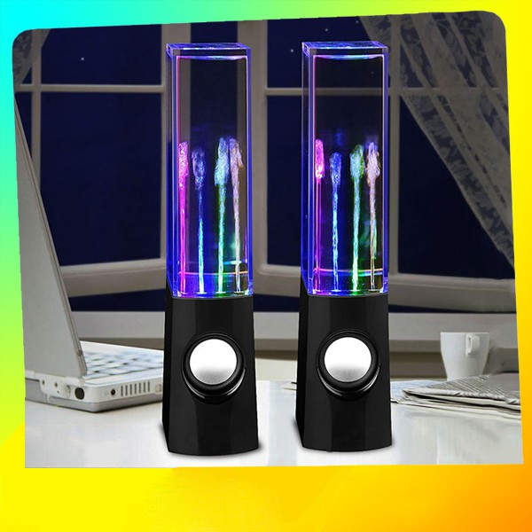 Bộ Loa Bluetooth Vi Tính Nhạc Nước Đèn LED Phát Sáng Nhảy Theo Điệu Nhạc Âm Thanh 3D